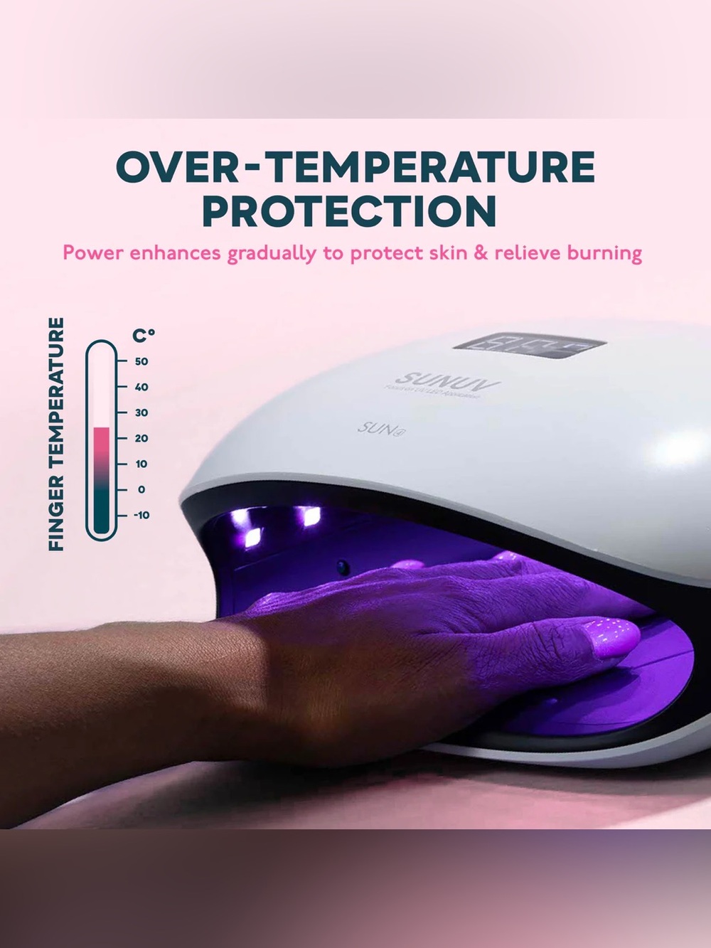 SUN4 UV LED Nail Lamp, Gel nail lamp, Hard gel nail lamp, UV Gel nail tools - Picture 5 of 15